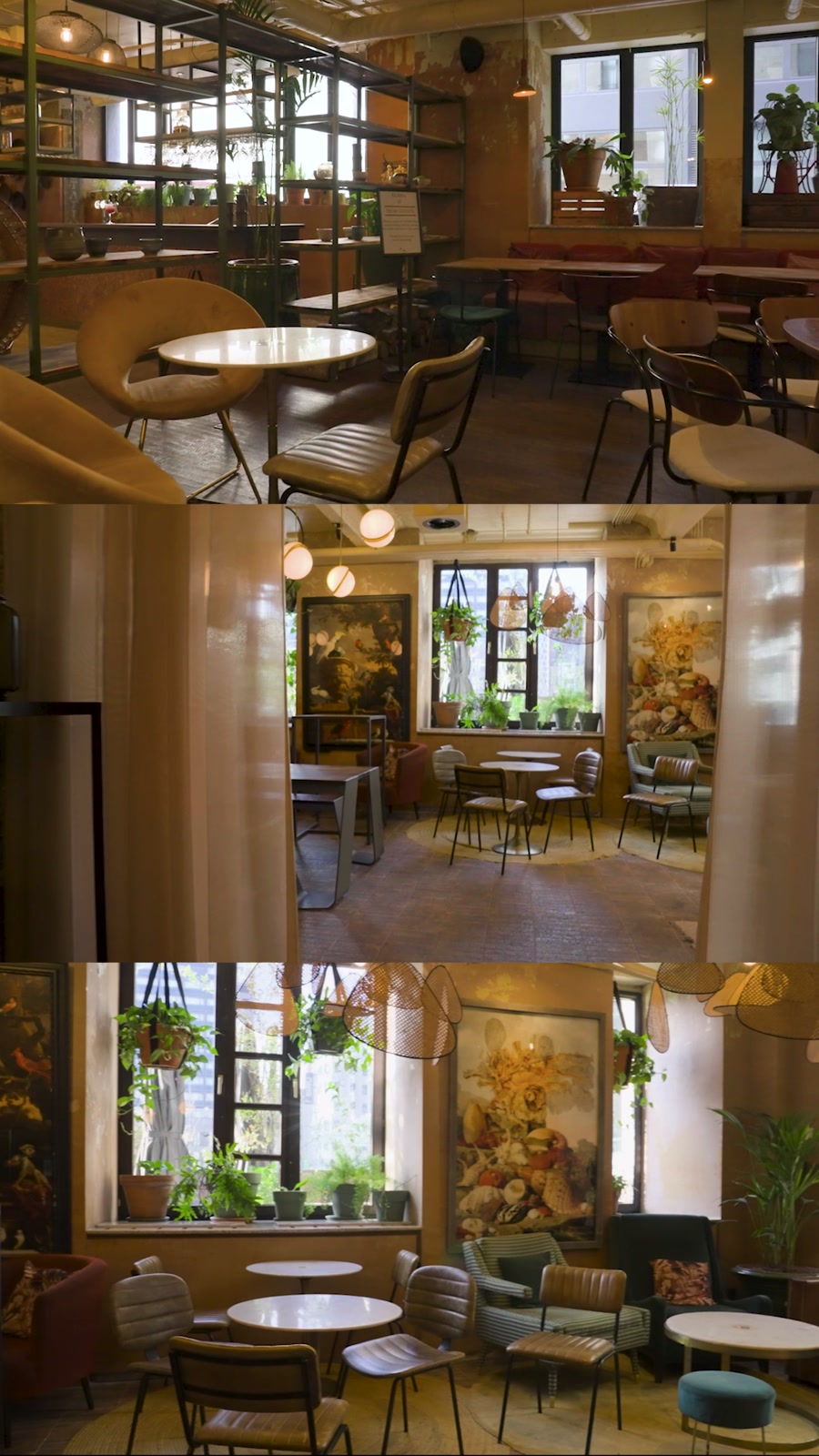 A richly planted interior at Hotel Indigo Brussels City